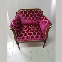 Tapicerías Planas II sillón de tapizado lila
