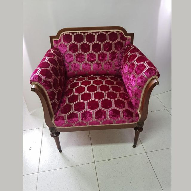 Tapicerías Planas II sillón de tapizado lila